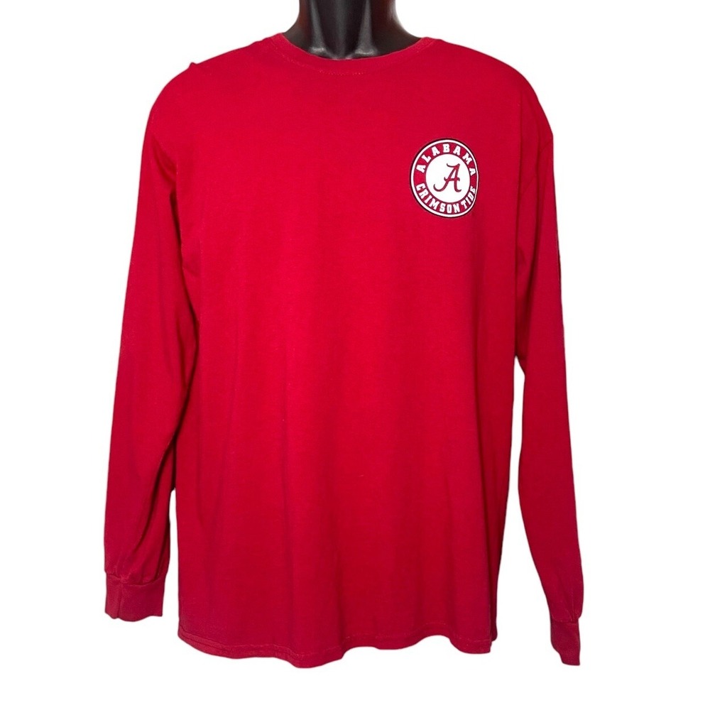 ALABAMA CRIMSON TIDE Red Long Sleeve Graphic Shirt New World Graphics Large NCAA - Picture 5 of 10